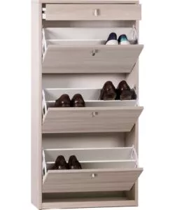 SCARPIERA OLMO CON 3 ANTE E 1 CASSETTO, 63X29X127 CM